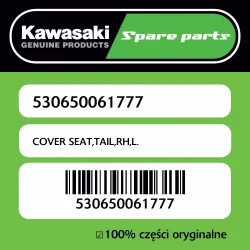 COVER SEAT,TAIL,RH,L. Wyprzedaż