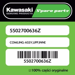 Owiewka górna wewnętrzna Kawasaki Tylko do końca tygodnia