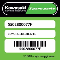 Owiewka centralna lewa L.GREE Kawasaki Hit cenowy
