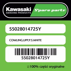 Owiewka górna P.S.WHITE Kawasaki Wyprzedaż