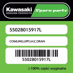 Zamów dziś Owiewka górna lewa C.ORANGE Kawasaki