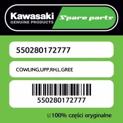 Sprawdź teraz Owiewka górna prawa L.GREE Kawasaki