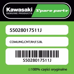 Dodaj do koszyka Owiewka centralna prawa F.S.BL Kawasaki