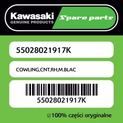 Nowość Owiewka centralna prawa M.BLAC Kawasaki