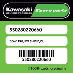 Osłona nóg zewnętrzna Kawasaki Hit sprzedaży