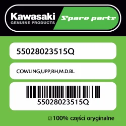 Owiewka górna prawa M.D.BL Kawasaki Popularny