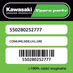 Owiewka boczna lewa L.GREEN Kawasaki Super okazja