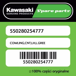 Zamów teraz Owiewka centralna lewa L.GREE Kawasaki