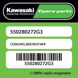 Owiewka boczna prawa P.WHITE Kawasaki Najlepsza cena