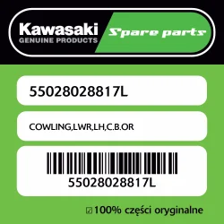 Tylko do końca tygodnia Owiewka dolna lewa C.B.OR Kawasaki