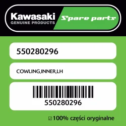 Owiewka wewnętrzna lewa Kawasaki Bezpieczne zakupy