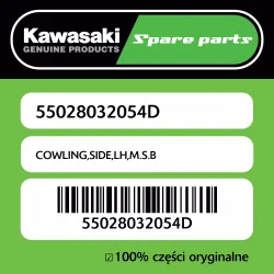 Dostępne od ręki Owiewka boczna lewa M.S.B Kawasaki