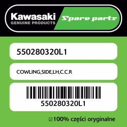 Owiewka boczna lewa C.C.R Kawasaki Rabat