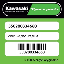 Ostatnie sztuki Owiewka boczna górna prawa M Kawasaki