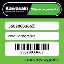 Owiewka boczna przednia lewa F. Kawasaki Hit sprzedaży