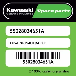 Owiewka dolna lewa M.C.GR Kawasaki Hit cenowy