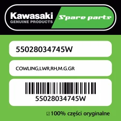 Super okazja Owiewka dolna prawa M.G.GR Kawasaki
