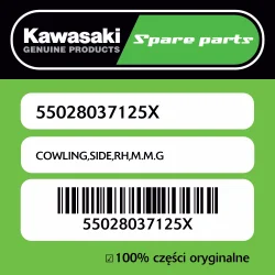 Owiewka boczna prawa M.M.G Kawasaki Nowy