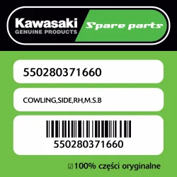 Owiewka boczna prawa M.S.B Kawasaki Bestseller