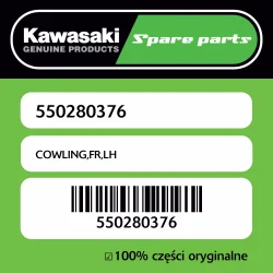 Owiewka przednia lewa Kawasaki Rabat