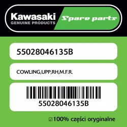 Obniżka ceny Owiewka górna prawa M.F.R. Kawasaki
