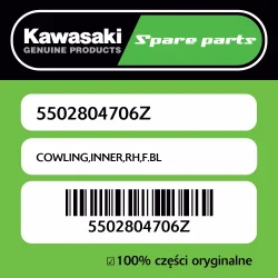 Owiewka wewnętrzna prawa F.BL Kawasaki Super okazja