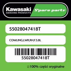 Popularny Owiewka dolna prawa F.S.BL Kawasaki