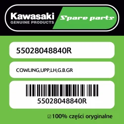 Owiewka górna lewa G.B.GR Kawasaki Popularny