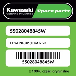 Ekspresowa dostawa Owiewka górna lewa M.G.GR Kawasaki
