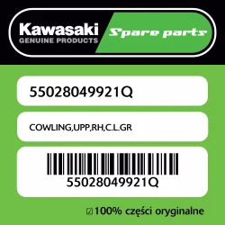 Owiewka górna prawa C.L.GR Kawasaki Hit cenowy