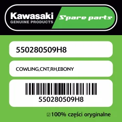 Dodaj do koszyka Owiewka centralna prawa EBONY Kawasaki