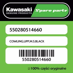 Owiewka górna M.S.BLACK Kawasaki Ograniczona ilość