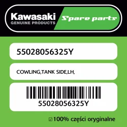 Nowość Obudowa zbiornika lewa Kawasaki