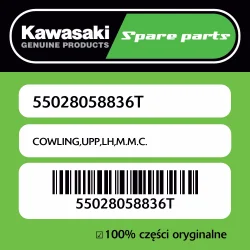 Owiewka górna lewa M.M.C. Kawasaki Wyprzedaż