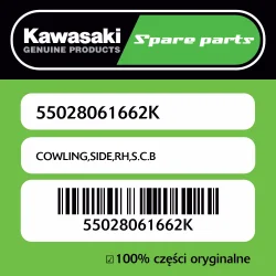 Owiewka boczna prawa S.C.B Kawasaki Łatwy zwrot
