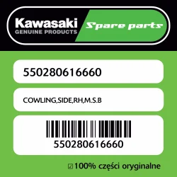 Dodaj do koszyka Owiewka boczna prawa M.S.B Kawasaki
