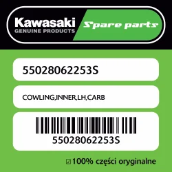 Okazja Owiewka wewnętrzna lewa CARB Kawasaki