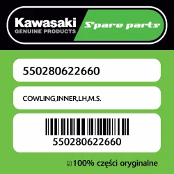 Owiewka wewnętrzna lewa M.S. Kawasaki Nowy