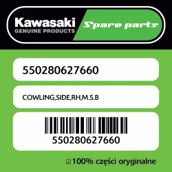 Owiewka boczna prawa M.S.B Kawasaki Ostatnie sztuki