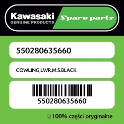 Cena promocyjna Owiewka dolna M.S.BLACK Kawasaki