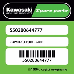 Sprawdź teraz Owiewka boczna prawa L.GREE Kawasaki