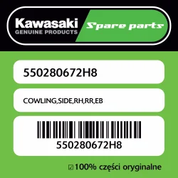Tylko do końca tygodnia Owiewka boczna prawa tylna EB Kawasaki