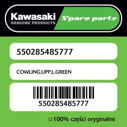 Tylko dziś Owiewka górna L.GREEN Kawasaki