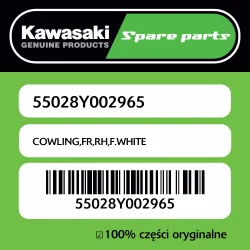 Zniżka Owiewka przednia prawa F.WHITE Kawasaki