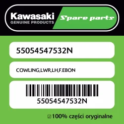 Owiewka dolna lewa F.EBONY Kawasaki Oferta czasowa