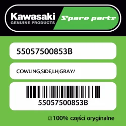 Wyprzedaż Owiewka boczna lewa GRAY/ Kawasaki