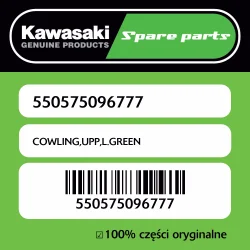 Szybka dostawa Owiewka górna L.GREEN Kawasaki