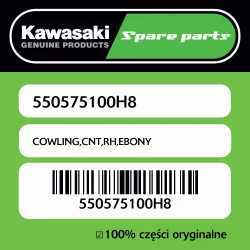 Owiewka centralna prawa EBONY Kawasaki Kup teraz