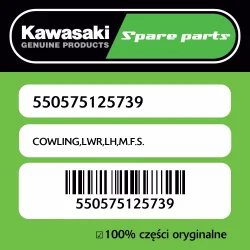 Darmowy zwrot Owiewka dolna lewa M.F.S. Kawasaki