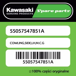 Kup teraz Owiewka boczna lewa M.C.G Kawasaki